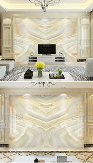 对称欧式大理石纹理电视背景墙 典雅与美学的完美融合