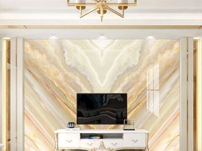 精品镜像豪华对拼大理石纹理 19119055号电视背景墙高清效果图与素材解析